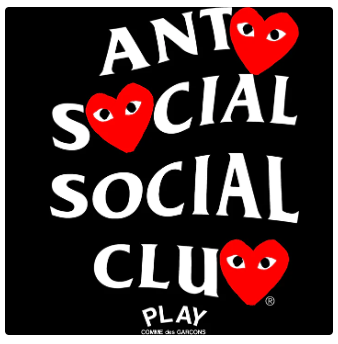 PLAYERA ANTI SOCIAL SOCIAL CLUB COMME DES GARCONS TEE